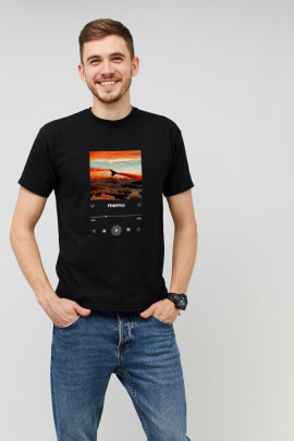Футболка MEMO чоловіча чорна 