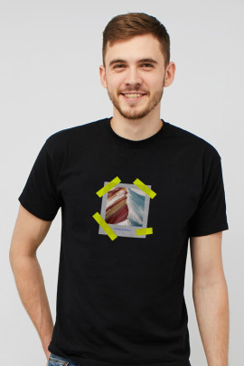 Футболка MEMO чоловіча чорна "memories"