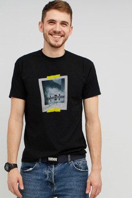 Футболка MEMO чоловіча чорна "Wednesday"