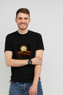 Футболка MEMO чоловіча чорна "Наш шлях веде до перемоги"