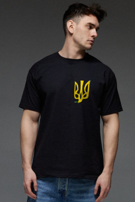 Футболка Aspirine чоловіча чорна  патріотична