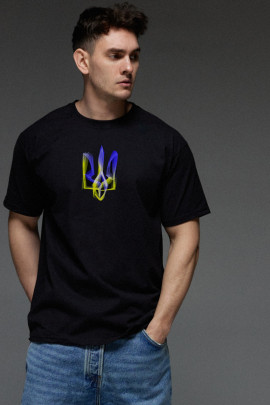 Футболка Aspirine чоловіча чорна  патріотична