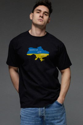 Футболка Aspirine чоловіча чорна  " Country of great people "