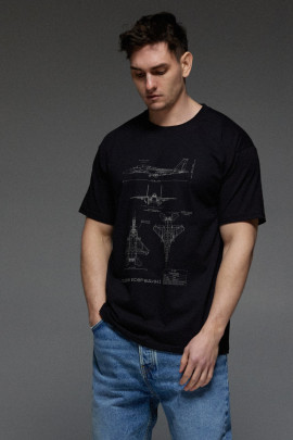 Футболка Aspirine чоловіча чорна  " Головне всередені "