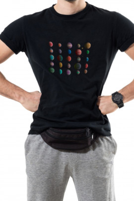 Футболка Trace of Space чоловіча чорна  "Парад планет"