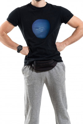 Футболка Trace of Space чоловіча чорна  "Neptune. Voyager-2. 1989"