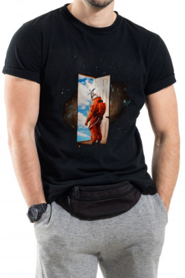 Футболка Trace of Space чоловіча чорна  "нові виміри"