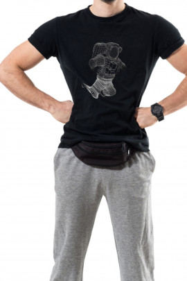 Футболка Trace of Space чоловіча чорна  "Космонавт"