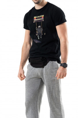 Футболка Trace of Space чоловіча чорна  "Deep space"