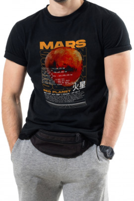 Футболка Trace of Space чоловіча чорна  "Mars"