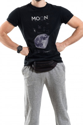 Футболка Trace of Space чоловіча чорна  "Moon"