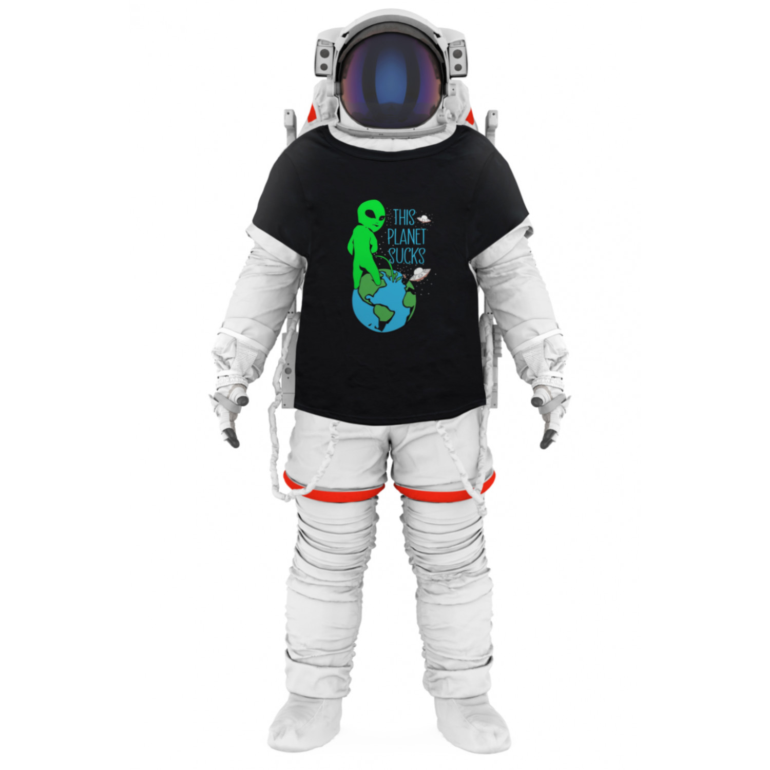 Футболка Trace of Space чоловіча чорна "this planet sucks"