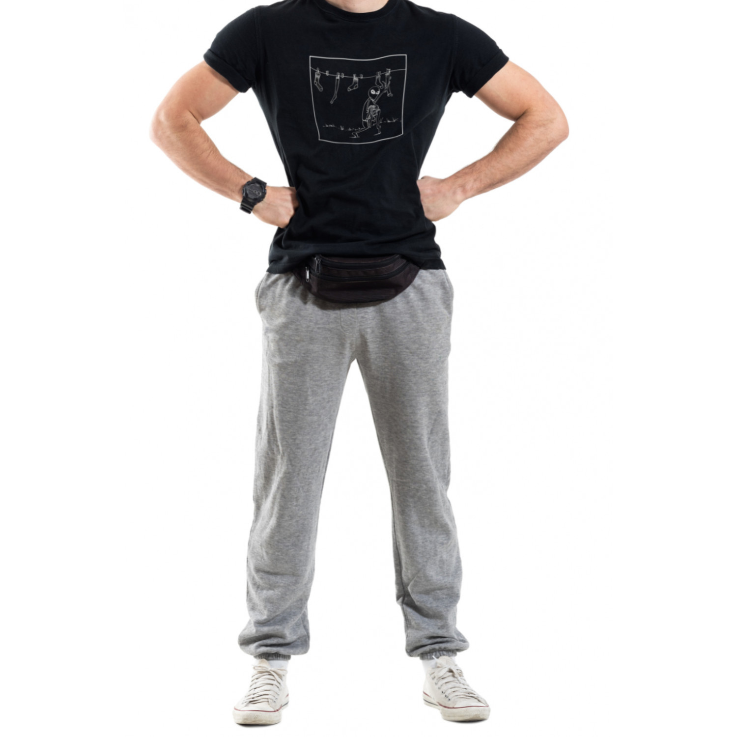 Футболка Trace of Space чоловіча чорна