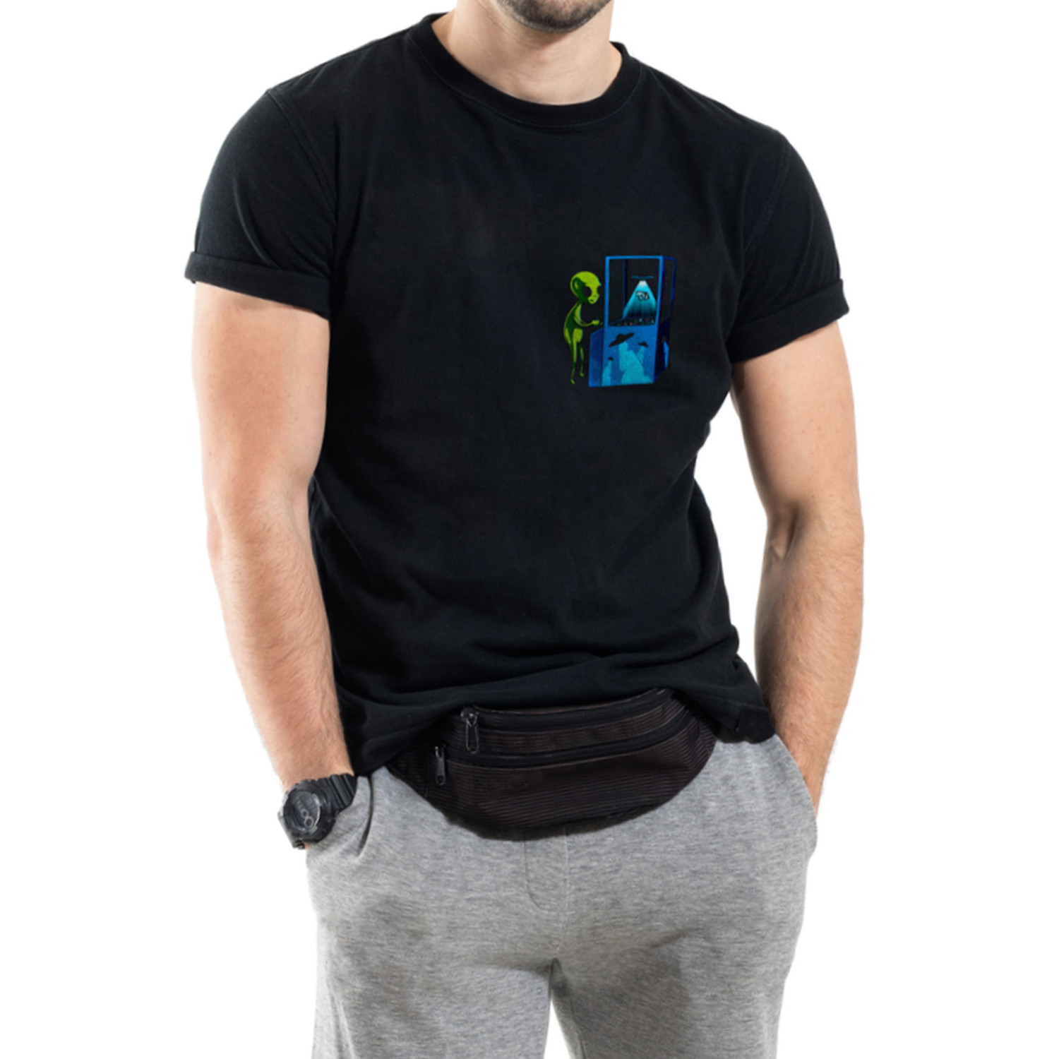 Футболка Trace of Space чоловіча чорна  