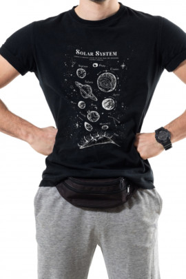 Футболка Trace of Space чоловіча чорна  "Solar system"