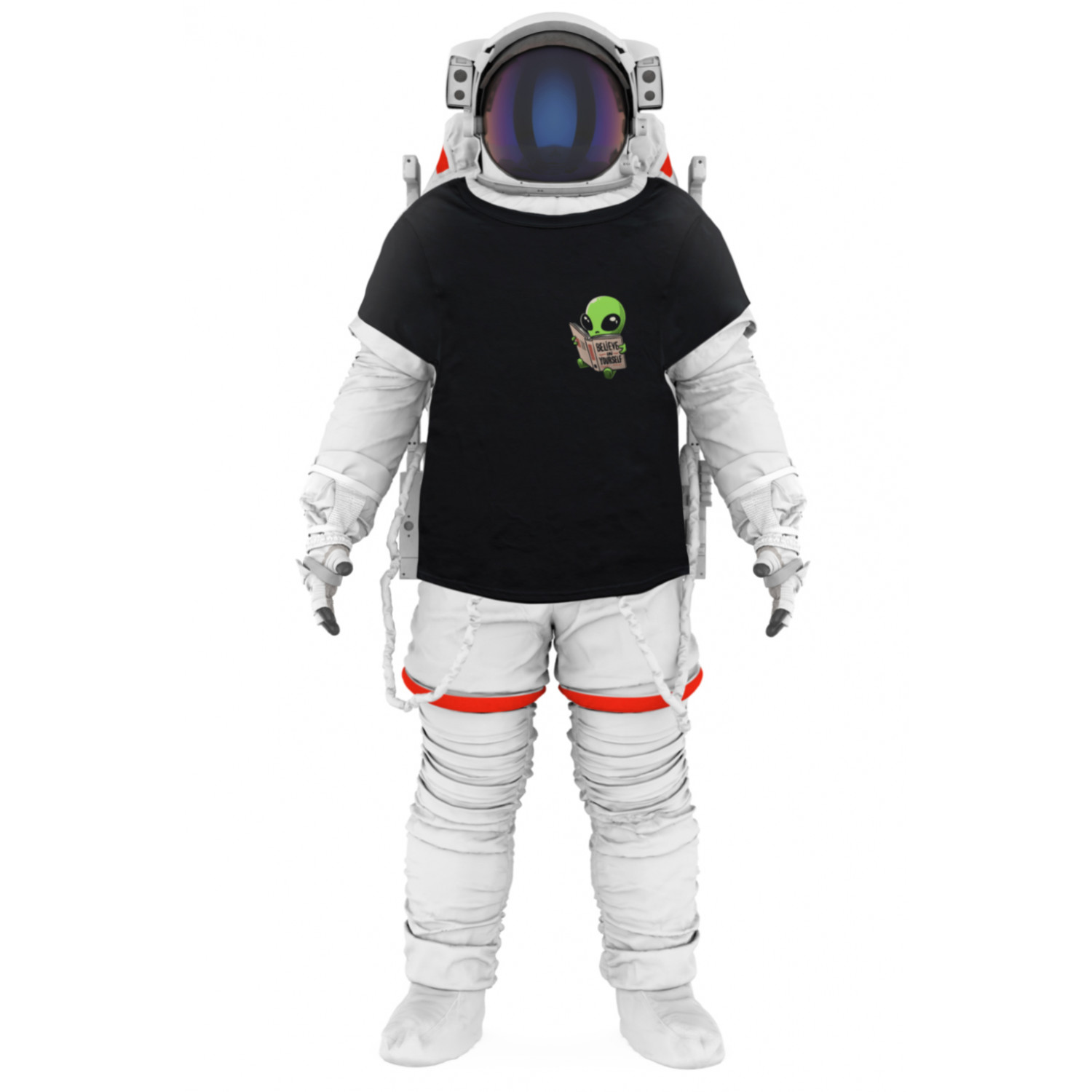 Футболка Trace of Space чоловіча чорна "Believe in yourself"