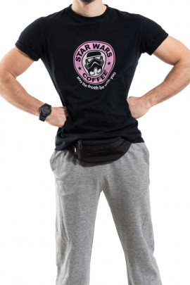 Футболка Trace of Space чоловіча чорна  "Star wars coffee"