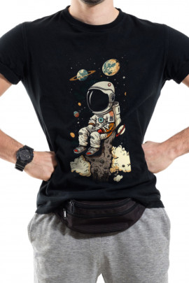 Футболка Trace of Space чоловіча чорна  