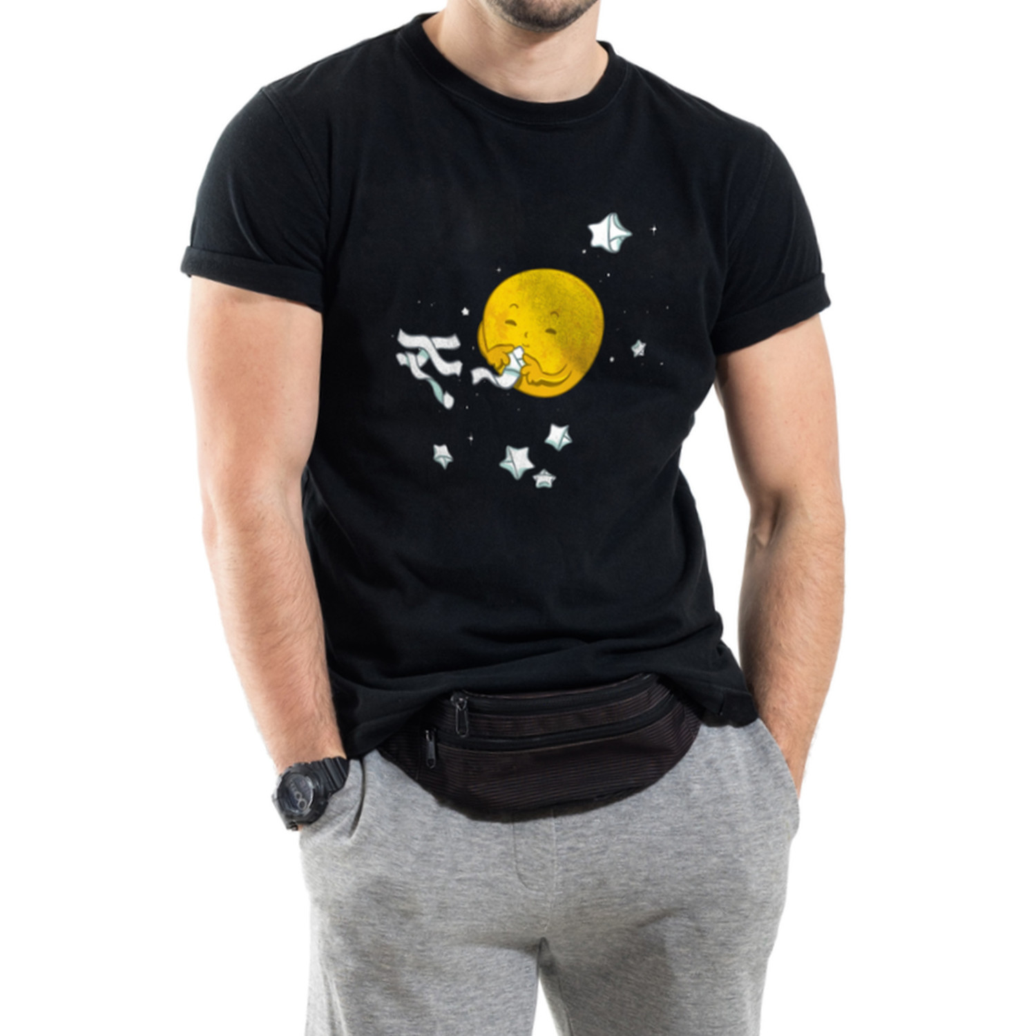 Футболка Trace of Space чоловіча чорна  