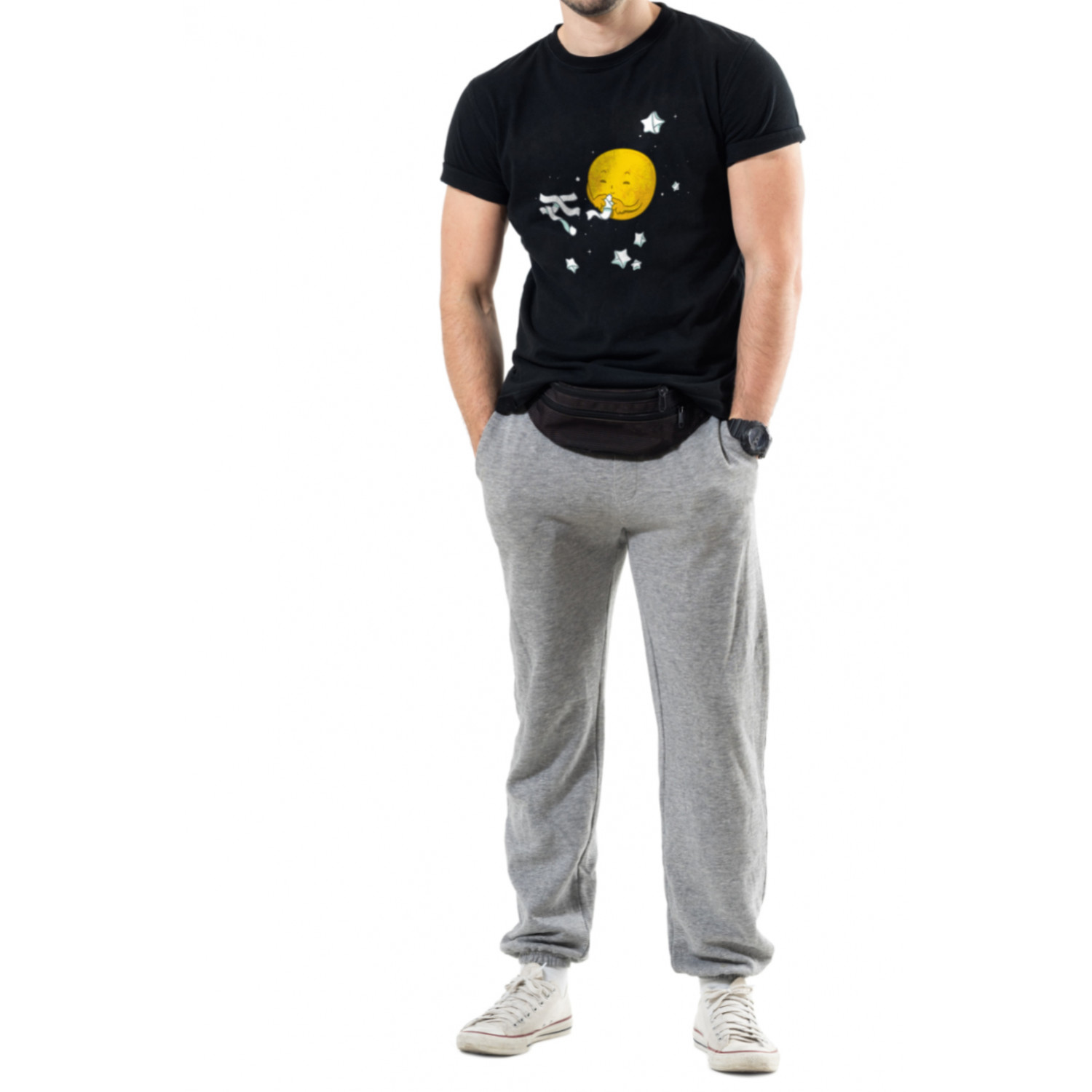 Футболка Trace of Space чоловіча чорна