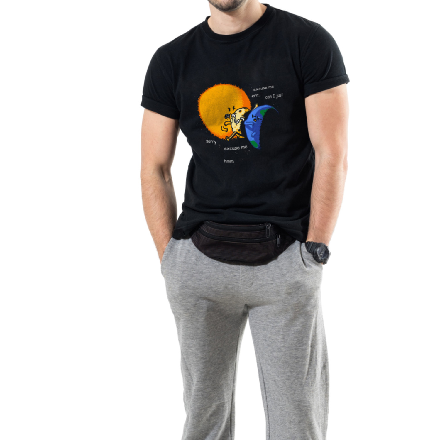 Футболка Trace of Space чоловіча чорна  