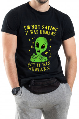 Футболка Trace of Space чоловіча чорна  "I`m not saying..."