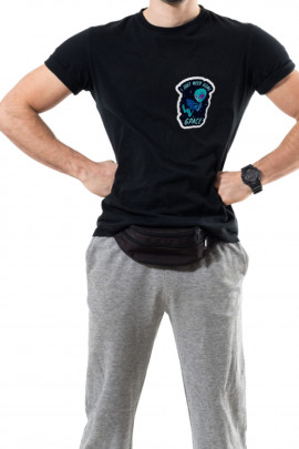 Футболка Trace of Space чоловіча чорна  "I just need some space"