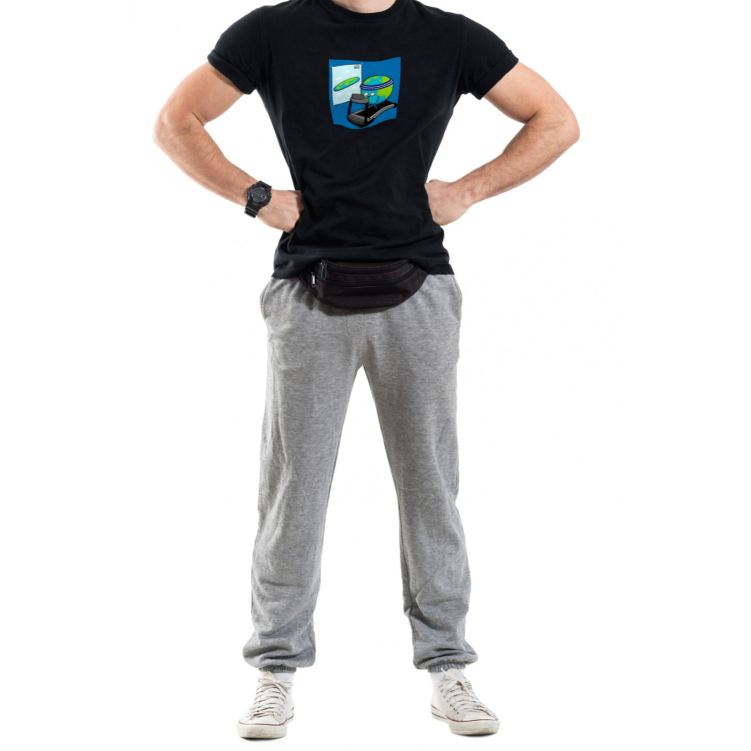 Футболка Trace of Space чоловіча чорна