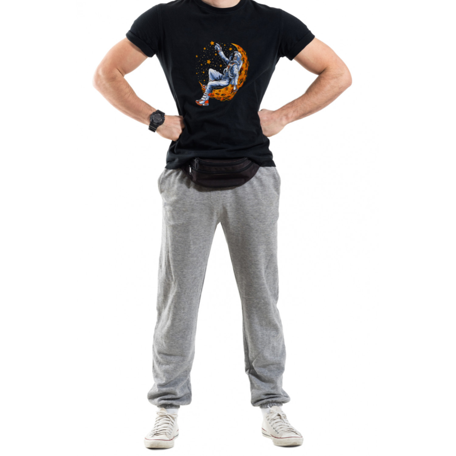 Футболка Trace of Space чоловіча чорна