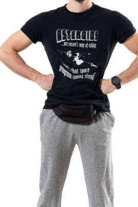 Футболка Trace of Space чоловіча чорна  "Asteroids..."