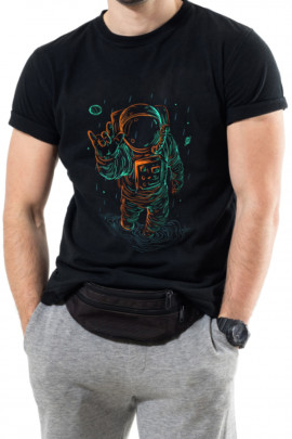 Футболка Trace of Space чоловіча чорна  