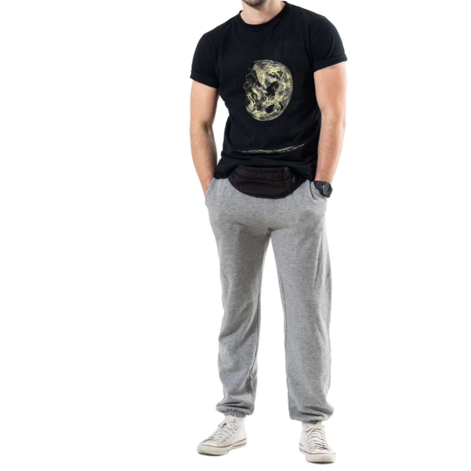 Футболка Trace of Space чоловіча чорна