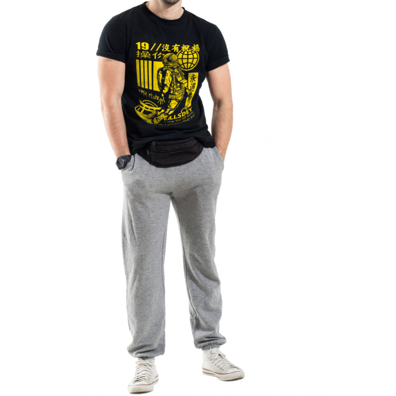 Футболка Trace of Space чоловіча чорна