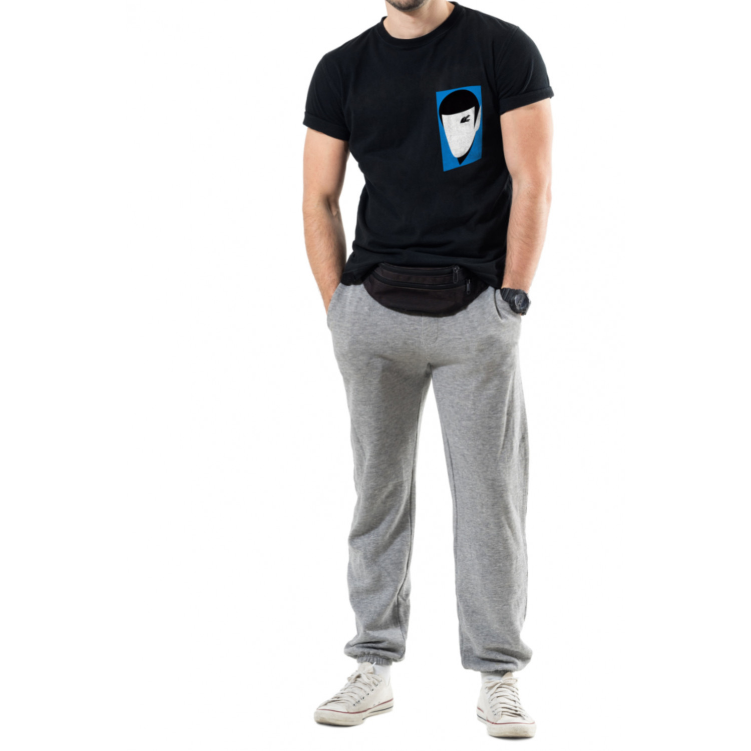 Футболка Trace of Space чоловіча чорна "Spock"