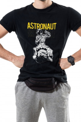 Футболка Trace of Space чоловіча чорна  "Astronaut"
