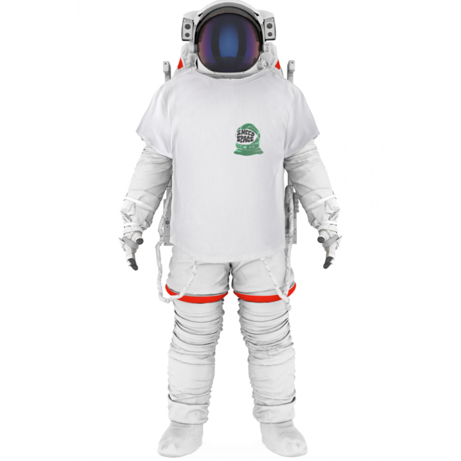 Футболка Trace of Space чоловіча біла "I need space"