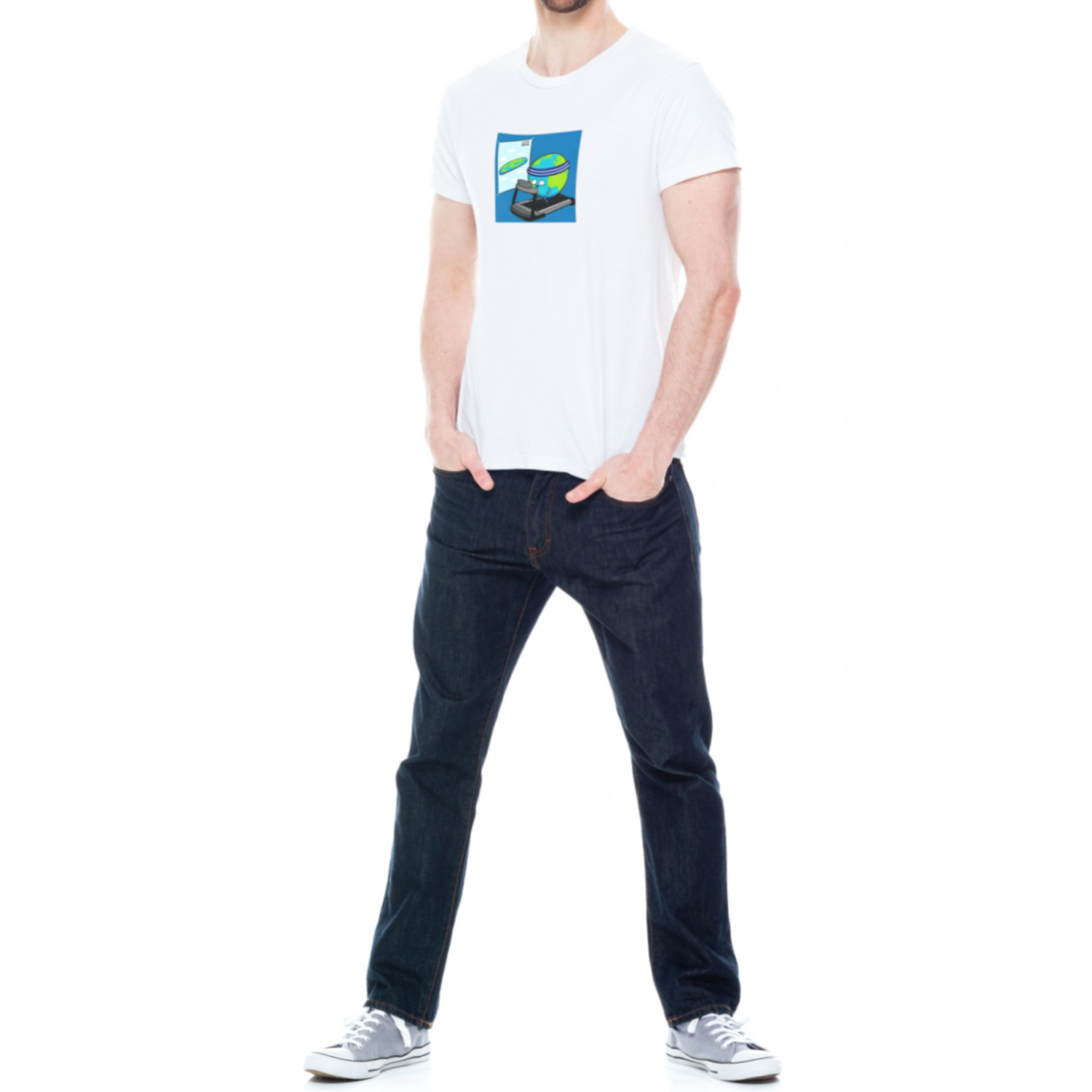 Футболка Trace of Space чоловіча біла