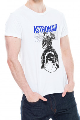 Футболка Trace of Space чоловіча біла "Astronaut"