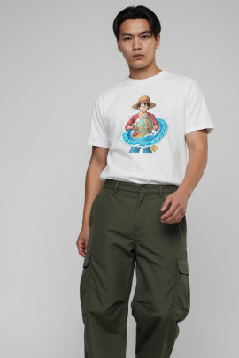 Футболка Akiba93 чоловіча біла з аніме принтом