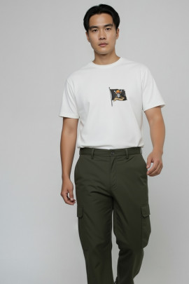 Футболка Akiba93 чоловіча біла з аніме принтом