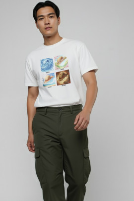 Футболка Akiba93 чоловіча біла з аніме принтом