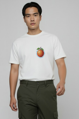 Футболка Akiba93 чоловіча біла з аніме принтом