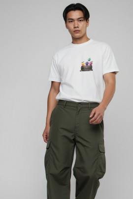 Футболка Akiba93 чоловіча біла з аніме принтом