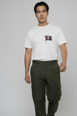 Футболка Akiba93 чоловіча біла з аніме принтом