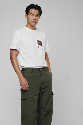 Футболка Akiba93 чоловіча біла з аніме принтом