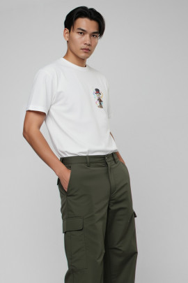 Футболка Akiba93 чоловіча біла з аніме принтом