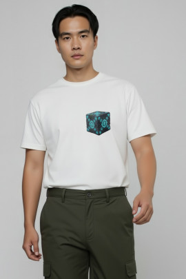 Футболка Akiba93 чоловіча біла з аніме принтом