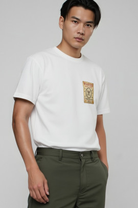 Футболка Akiba93 чоловіча біла з аніме принтом