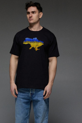 Футболка Aspirine чоловіча чорна патріотична "Україна"