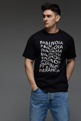 Футболка Aspirine чоловіча чорна "Paranoia"